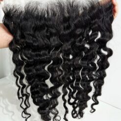 Alternative view of 13x6 Lace Frontal Human Hair Natural Wavy 150% Density