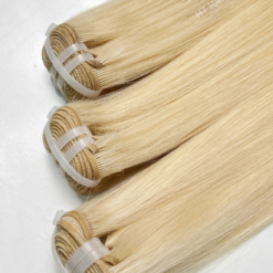 Machine Weft Hair Extensions 100% Raw Human Hair Color #613 Virgin Hair Bundles Hot Selling