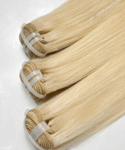 Machine Weft Hair Extensions 100% Raw Human Hair Color #613 Virgin Hair Bundles Hot Selling