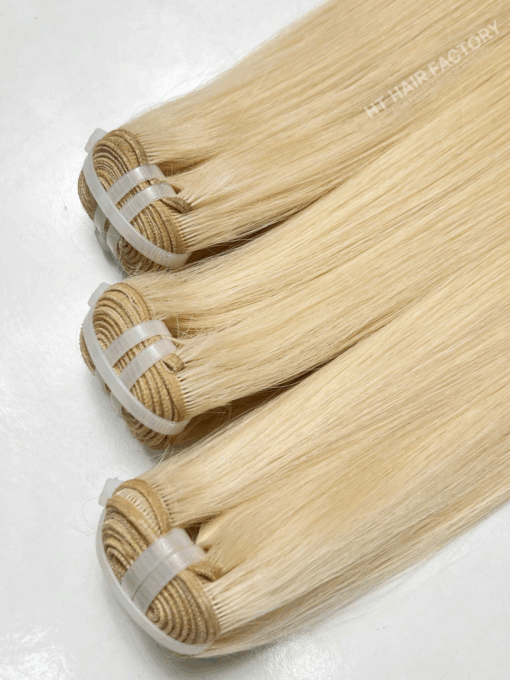Machine Weft Hair Extensions 100% Raw Human Hair Color #613 Virgin Hair Bundles Hot Selling