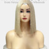 Bone Straight 2x6 Lace Frontal Wigs 613 Blonde Color 12 inches