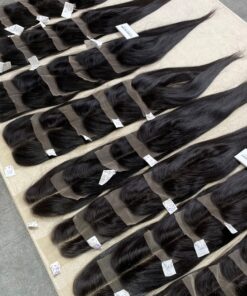 Alternative view of HD Swiss Lace Closure Straight Texture Human Hair 150% Density