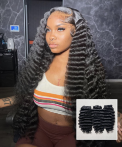 Deep Wave Hair Bundles 8 to 40 inch Vietnamese Raw Human Hair Weaves Luxury Quality