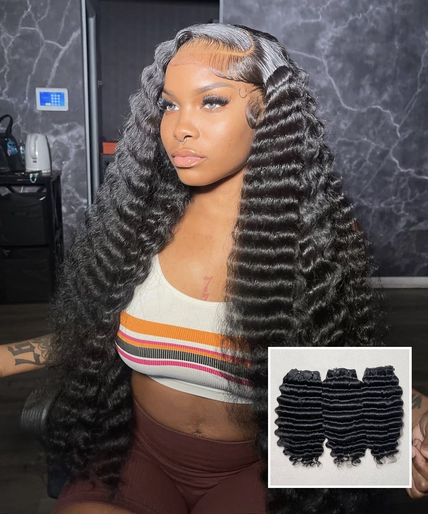 Deep Wave Hair Bundles 8 to 40 inch Vietnamese Raw Human Hair Weaves Luxury Quality