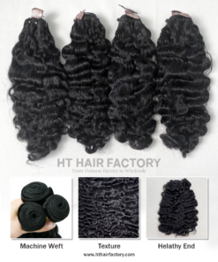 Loose Curly Hair Bundles 8 to 40 inch Vietnamese Raw Human Hair Weaves Luxury Quality