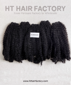 Kinky Curly Hair Bundles 8 to 40 inch Vietnamese Raw Human Hair Weaves Luxury Quality
