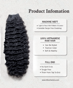 Burmese Curly Hair Bundles 8 to 40 inch Vietnamese Raw Human Hair Weaves Luxury Quality