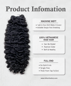 Loose Curly Hair Bundles 8 to 40 inch Vietnamese Raw Human Hair Weaves Luxury Quality