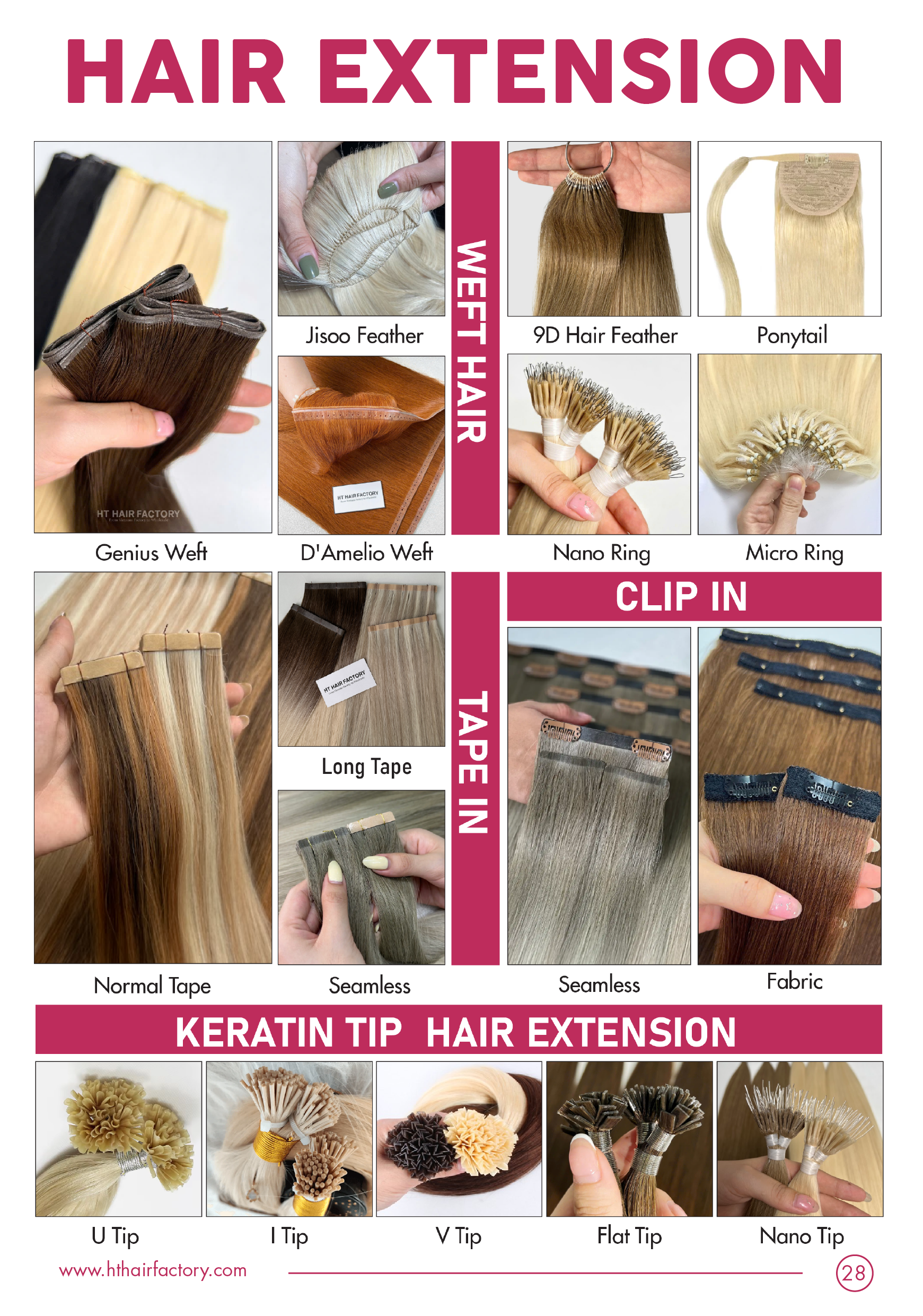 Check out the HT Hair Factory Hair Extensions Collection!